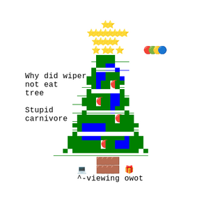 Link art Christmas tree to get around the color ban (December 25th, 2025)