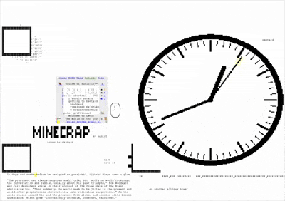 Bigger clock running alongside Banksy's portal script (along with a smaller clock by Banksy)