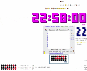 Bird clock and binary clock 2.gif