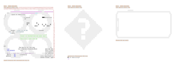 Replicas of three other center consoles from the event, made by Cv in /center_console_history