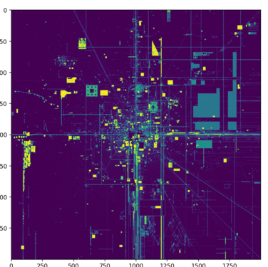 "Shading based on percentage of tile occupation gives a different picture"