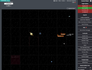 "Space," one of the many user created landmarks accessible via the sidebar