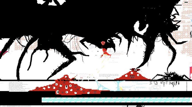 The Sludge and Carrion under attack from a larger creature known as The Void(April 12th, 2025)