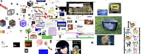 Photorealistic image pastes from /bcolor that make use of the ability to change cell background colors.