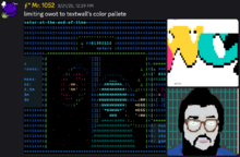 OWOT art in TextWall's color palette