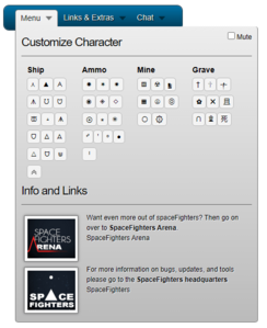Character customization screen