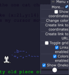 "Show Oneko" option added by FP