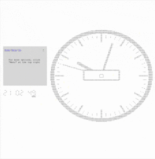 The clock on YWOT (Sped up 30x)
