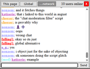 A view of the world /...network's chat