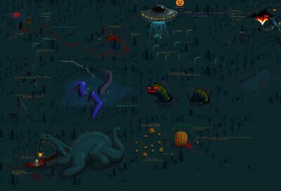 Pixel art background for /Halloween23