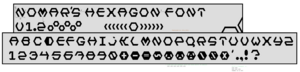 Noman hexagonal font.png