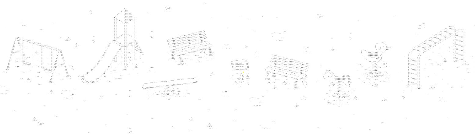 Various park equipment, inspired by Meimei's art from YWOT(March 14th - March 15th, 2025)