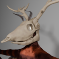 Catha'Vi skull model made from scratch (WIP)