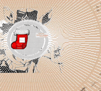 Banksy's image paster can also be seen