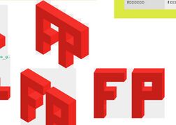 3D Fp text slc art using bgcolors