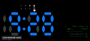 Windowtoaster clock dark mode.gif